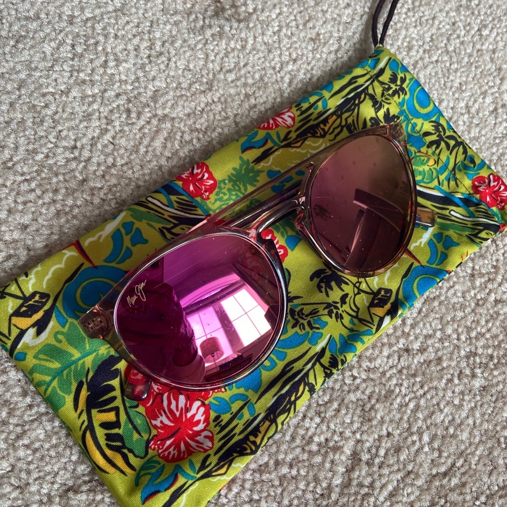 Maui Jim Ah Dang Sunrise Pink Sunglasses
